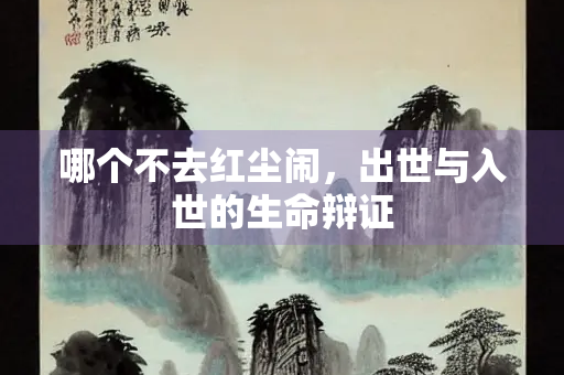 哪个不去红尘闹，出世与入世的生命辩证