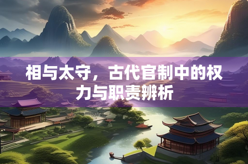相与太守，古代官制中的权力与职责辨析