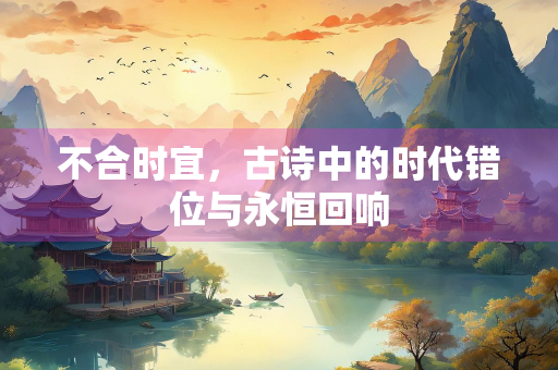 不合时宜，古诗中的时代错位与永恒回响
