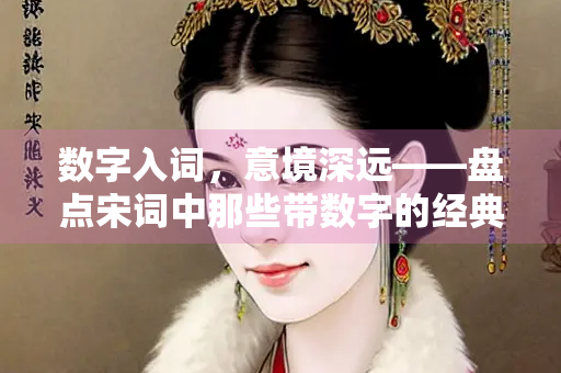 数字入词，意境深远——盘点宋词中那些带数字的经典之作
