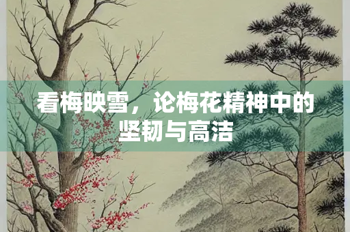 看梅映雪，论梅花精神中的坚韧与高洁