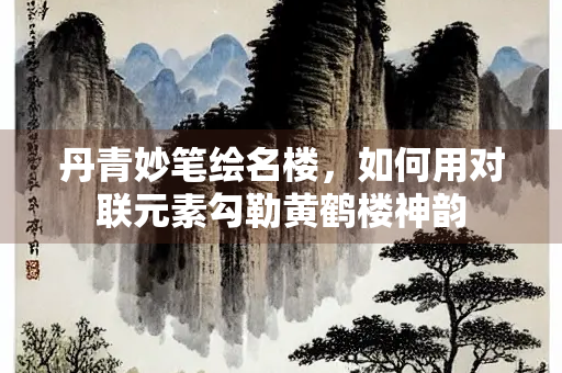 丹青妙笔绘名楼，如何用对联元素勾勒黄鹤楼神韵