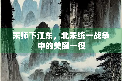 宋师下江东，北宋统一战争中的关键一役