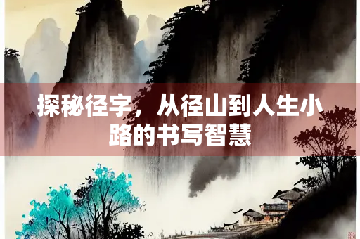 探秘径字，从径山到人生小路的书写智慧