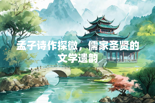孟子诗作探微，儒家圣贤的文学遗韵