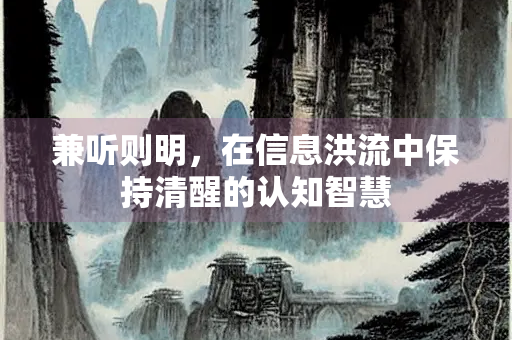 兼听则明，在信息洪流中保持清醒的认知智慧