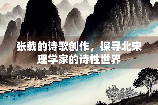 张载的诗歌创作，探寻北宋理学家的诗性世界