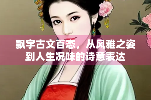 飘字古文百态，从风雅之姿到人生况味的诗意表达