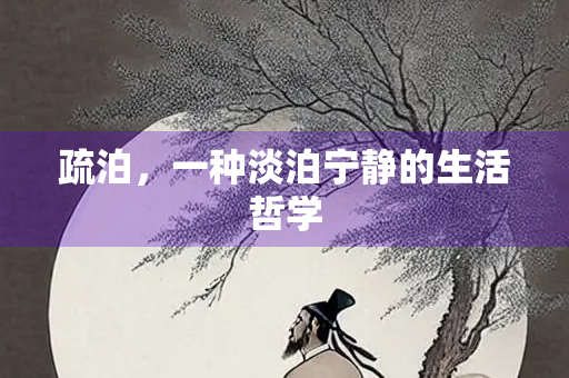 疏泊，一种淡泊宁静的生活哲学