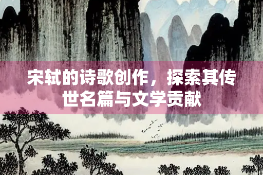 宋轼的诗歌创作，探索其传世名篇与文学贡献