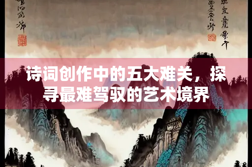 诗词创作中的五大难关，探寻最难驾驭的艺术境界