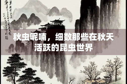 秋虫呢喃，细数那些在秋天活跃的昆虫世界