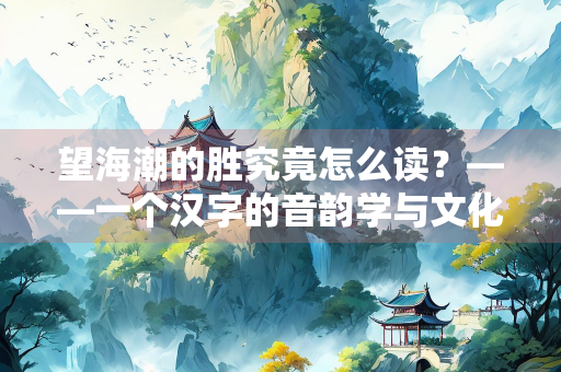 望海潮的胜究竟怎么读？——一个汉字的音韵学与文化解读