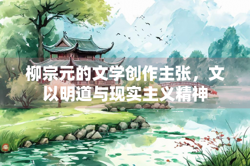 柳宗元的文学创作主张，文以明道与现实主义精神