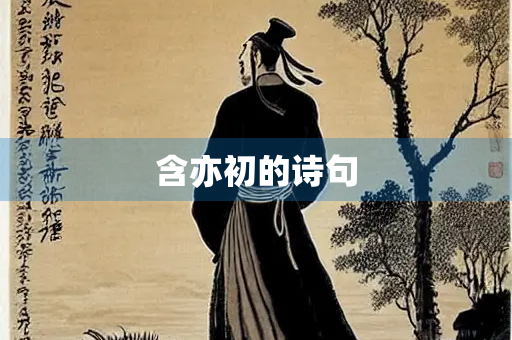 含亦初的诗句
