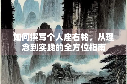 如何撰写个人座右铭，从理念到实践的全方位指南