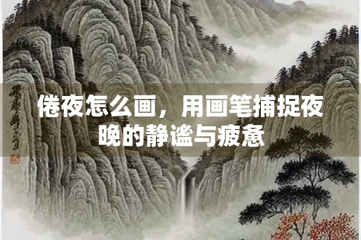 倦夜怎么画，用画笔捕捉夜晚的静谧与疲惫