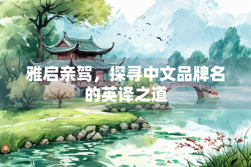 雅启亲驾，探寻中文品牌名的英译之道