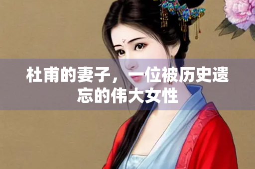 杜甫的妻子，一位被历史遗忘的伟大女性