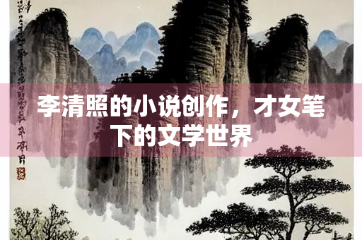 李清照的小说创作，才女笔下的文学世界