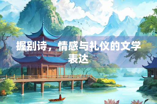 握别诗，情感与礼仪的文学表达