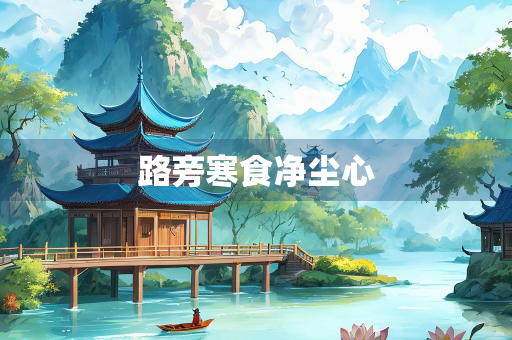 路旁寒食净尘心