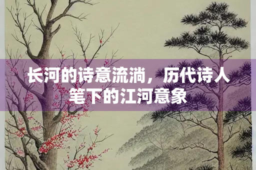 长河的诗意流淌，历代诗人笔下的江河意象