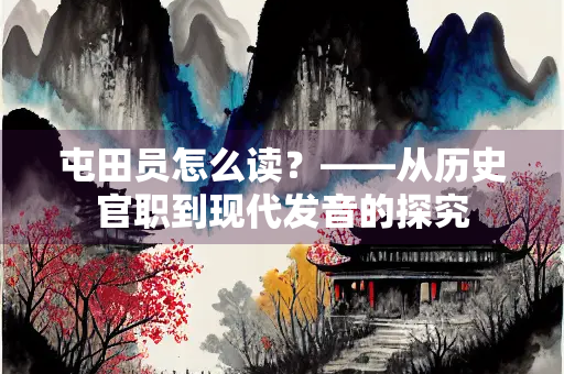 屯田员怎么读？——从历史官职到现代发音的探究