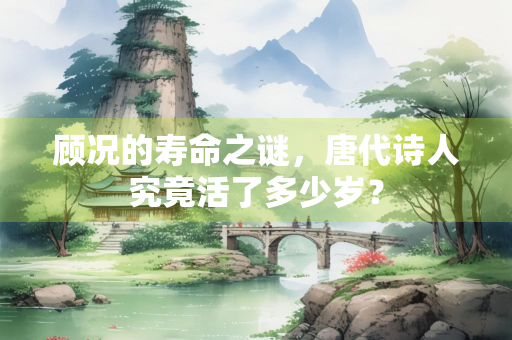 顾况的寿命之谜，唐代诗人究竟活了多少岁？