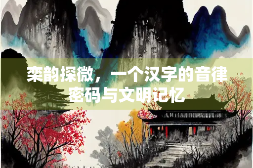 栾韵探微，一个汉字的音律密码与文明记忆