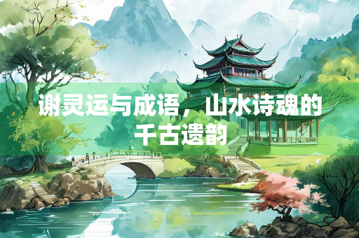 谢灵运与成语，山水诗魂的千古遗韵