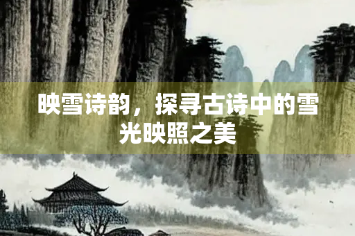 映雪诗韵，探寻古诗中的雪光映照之美
