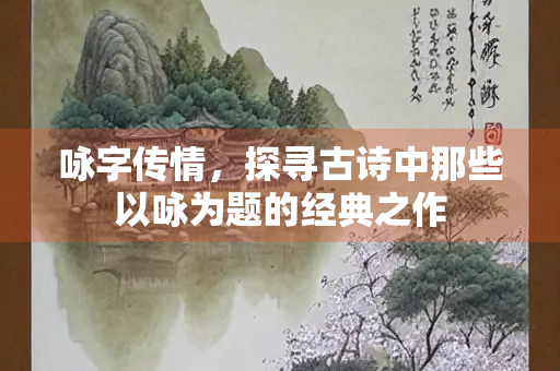 咏字传情，探寻古诗中那些以咏为题的经典之作
