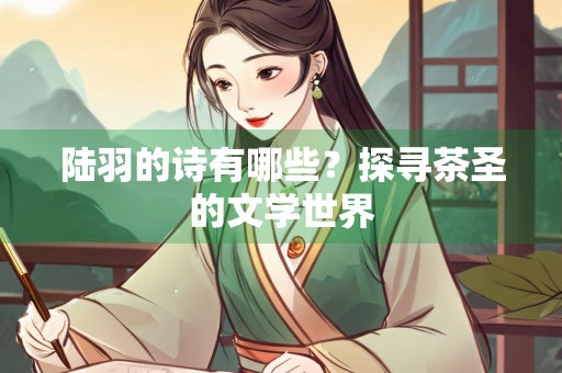 陆羽的诗有哪些？探寻茶圣的文学世界