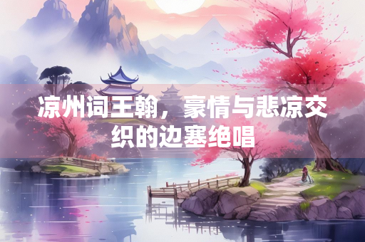 凉州词王翰，豪情与悲凉交织的边塞绝唱