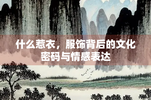 什么惹衣，服饰背后的文化密码与情感表达