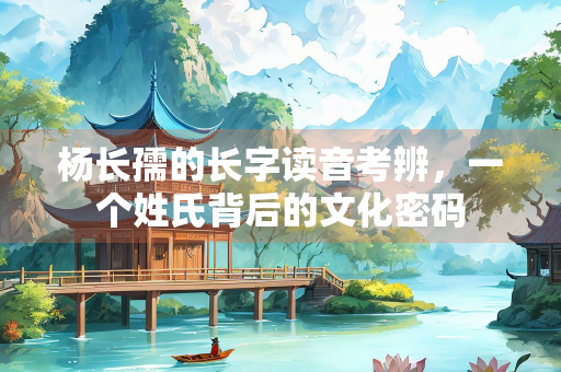 杨长孺的长字读音考辨，一个姓氏背后的文化密码
