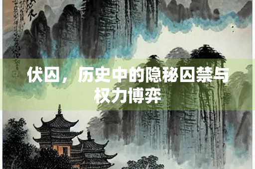 伏囚，历史中的隐秘囚禁与权力博弈