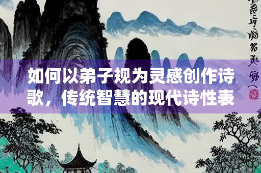 如何以弟子规为灵感创作诗歌，传统智慧的现代诗性表达