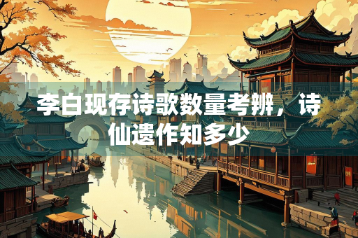李白现存诗歌数量考辨，诗仙遗作知多少