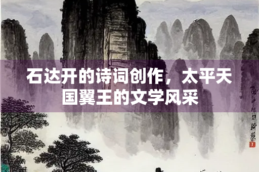 石达开的诗词创作，太平天国翼王的文学风采