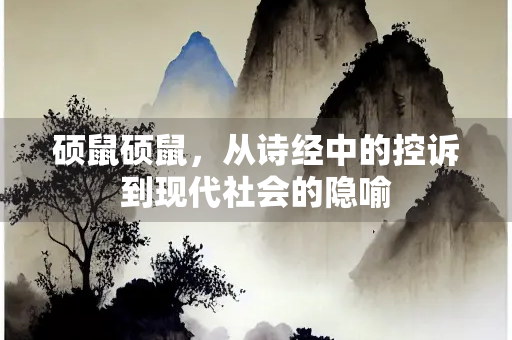 硕鼠硕鼠，从诗经中的控诉到现代社会的隐喻