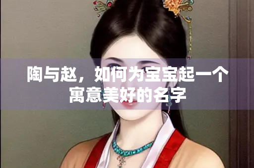 陶与赵，如何为宝宝起一个寓意美好的名字