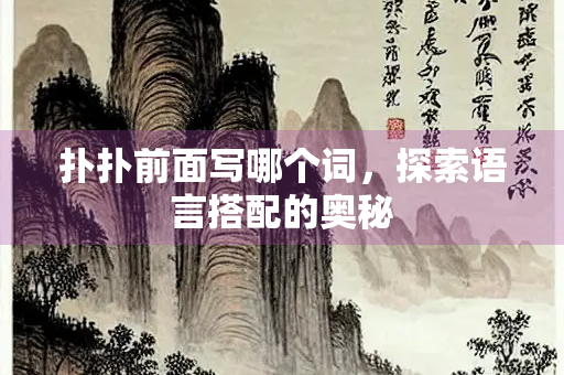 扑扑前面写哪个词，探索语言搭配的奥秘