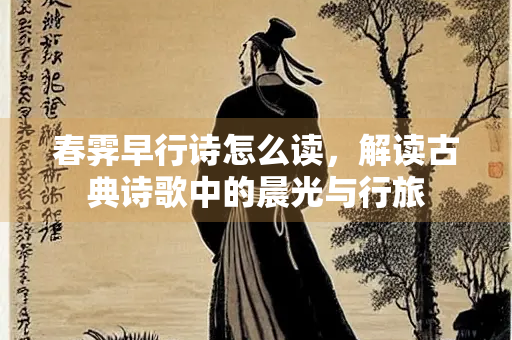 春霁早行诗怎么读，解读古典诗歌中的晨光与行旅