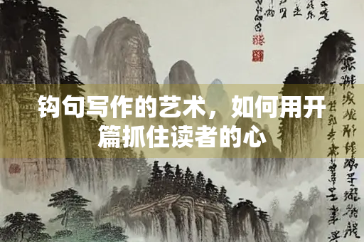 钩句写作的艺术，如何用开篇抓住读者的心