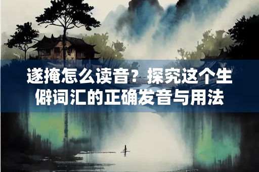 遂掩怎么读音？探究这个生僻词汇的正确发音与用法
