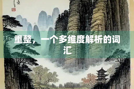 重整，一个多维度解析的词汇