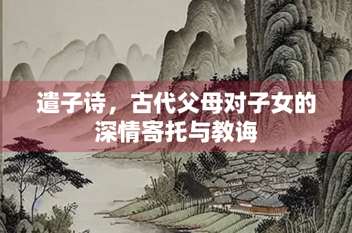 遣子诗，古代父母对子女的深情寄托与教诲