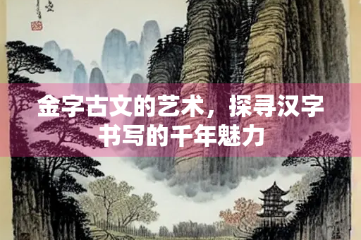 金字古文的艺术，探寻汉字书写的千年魅力